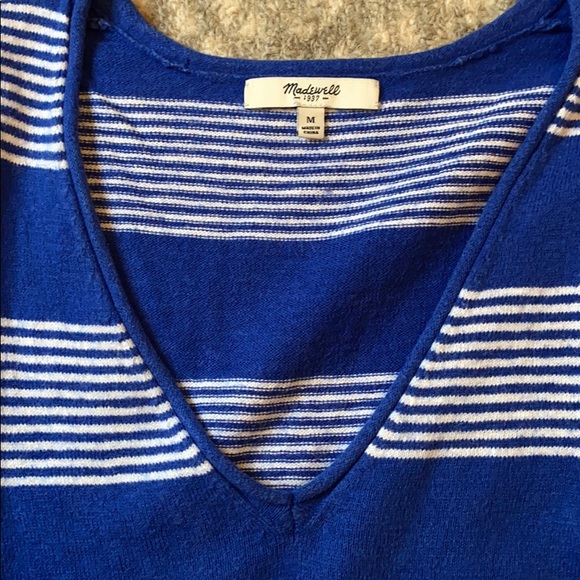 Madewell Deckhouse Blue Striped Sweater - Picture 5 of 6